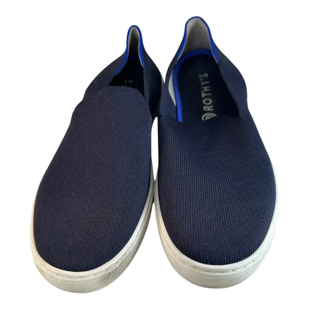 Rothys Navy Slip On 7.5 Preowned